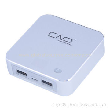 6,000mAh Dual-USB Output Portable Charger, Compatible with Mobile Phones and Tablet PCs